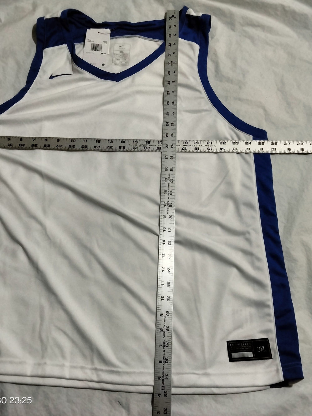 Nike Mens 3XL Dri-FIT Stock Block Basketball Jersey Tank Top White Royal DZ4833- - Picture 2 of 5